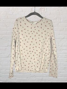 H&M Ribbed Cherry Long-Sleeve